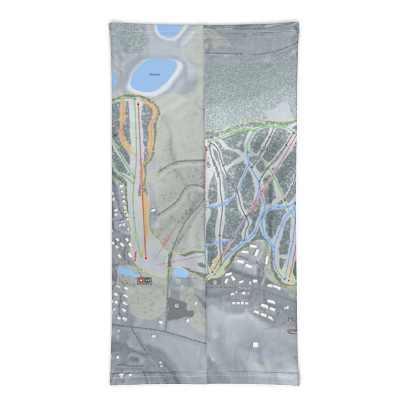 Holimont, New York Ski Trail Map Printed Neck Gaiter - Powderaddicts