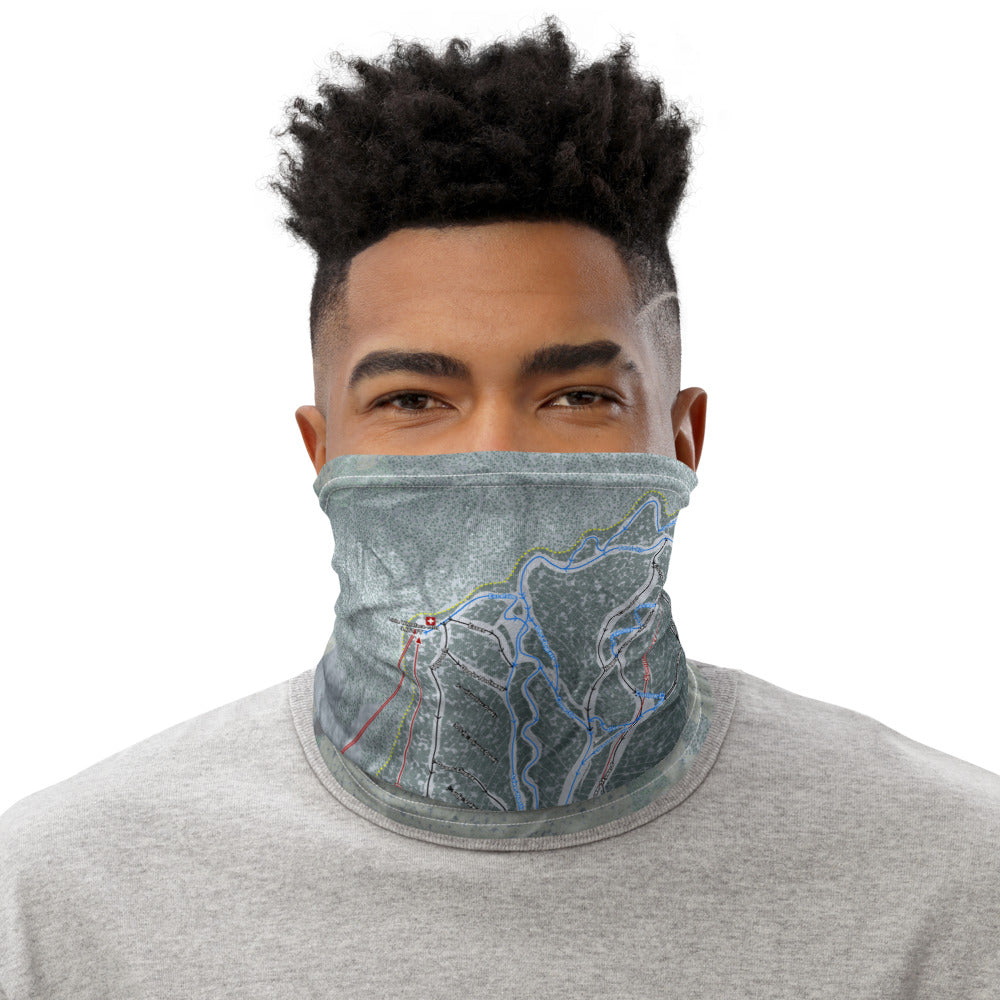 Whiteface Mountain, New York Ski Trail Map Printed Neck Gaiter