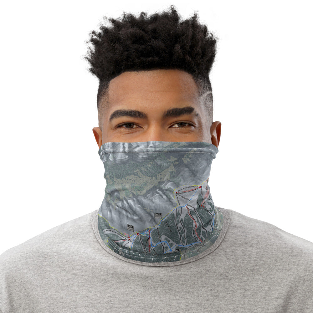 Telluride, Colorado Ski Trail Map Printed Neck Gaiter