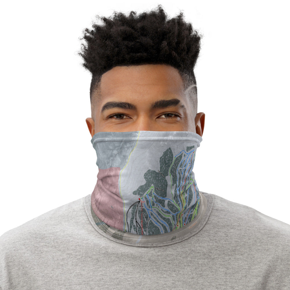 Loveland, Colorado Ski Trail Map Printed Neck Gaiter