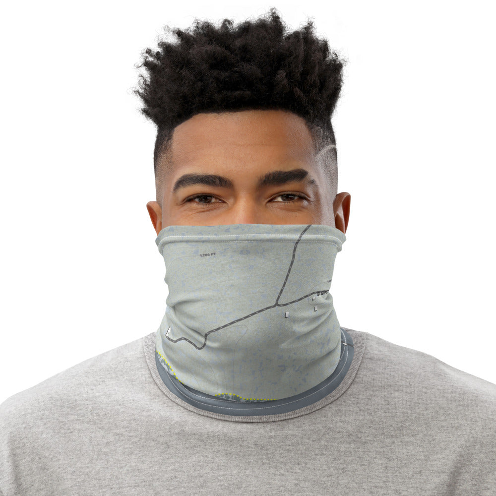 Labrador Mountain, New York Ski Trail Map Printed Neck Gaiter