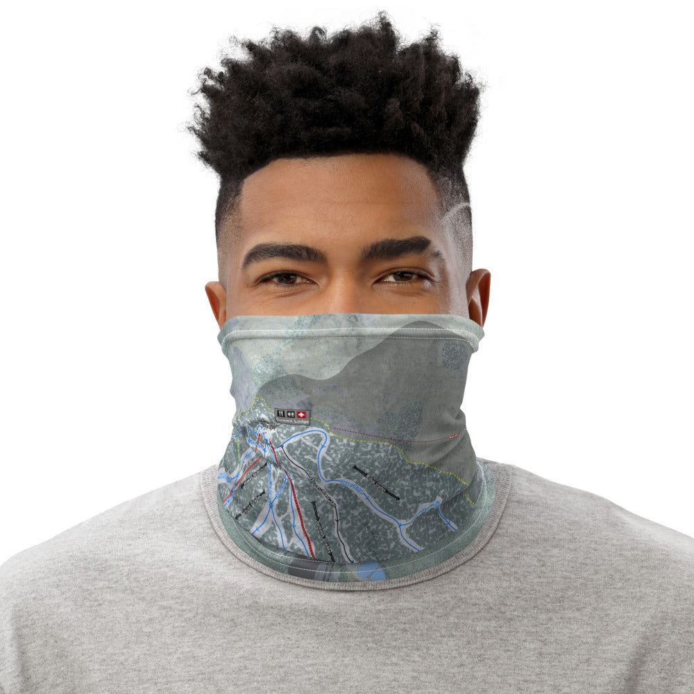 Mount Sunapee, New Hampshire Ski Trail Map Printed Neck Gaiter