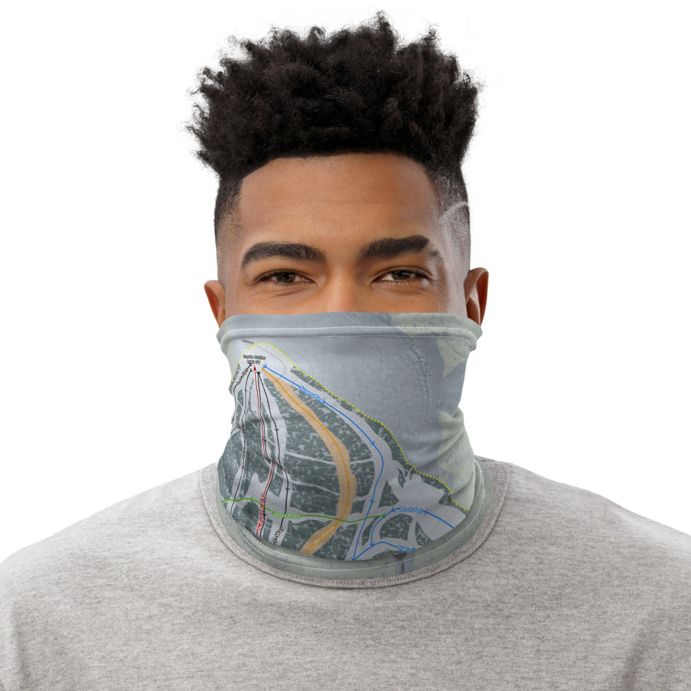 Mt. Shasta, California Ski Trail Map Printed Neck Gaiter