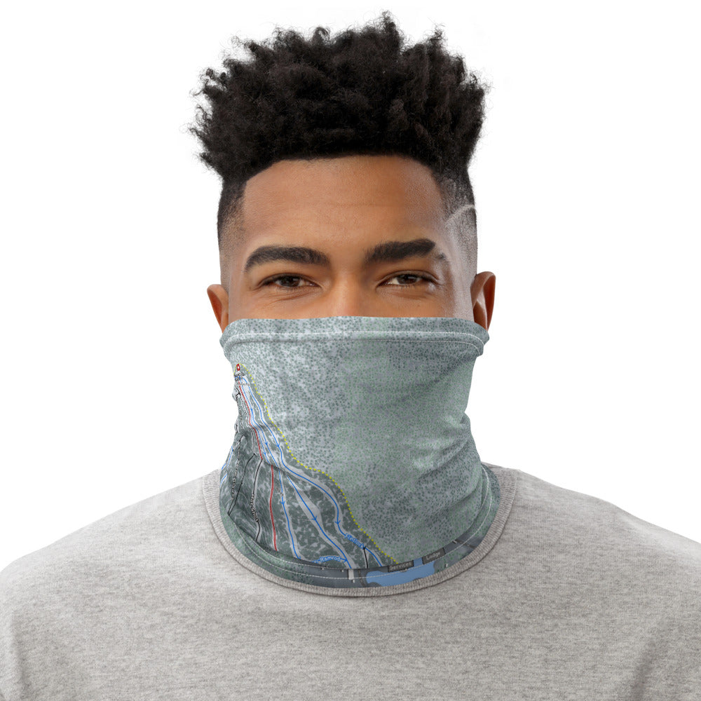 Gunstock Mountain, New Hampshire Ski Trail Map Printed Neck Gaiter