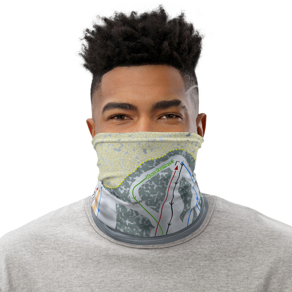 Camp 10, Wisconsin Ski Trail Map Printed Neck Gaiter