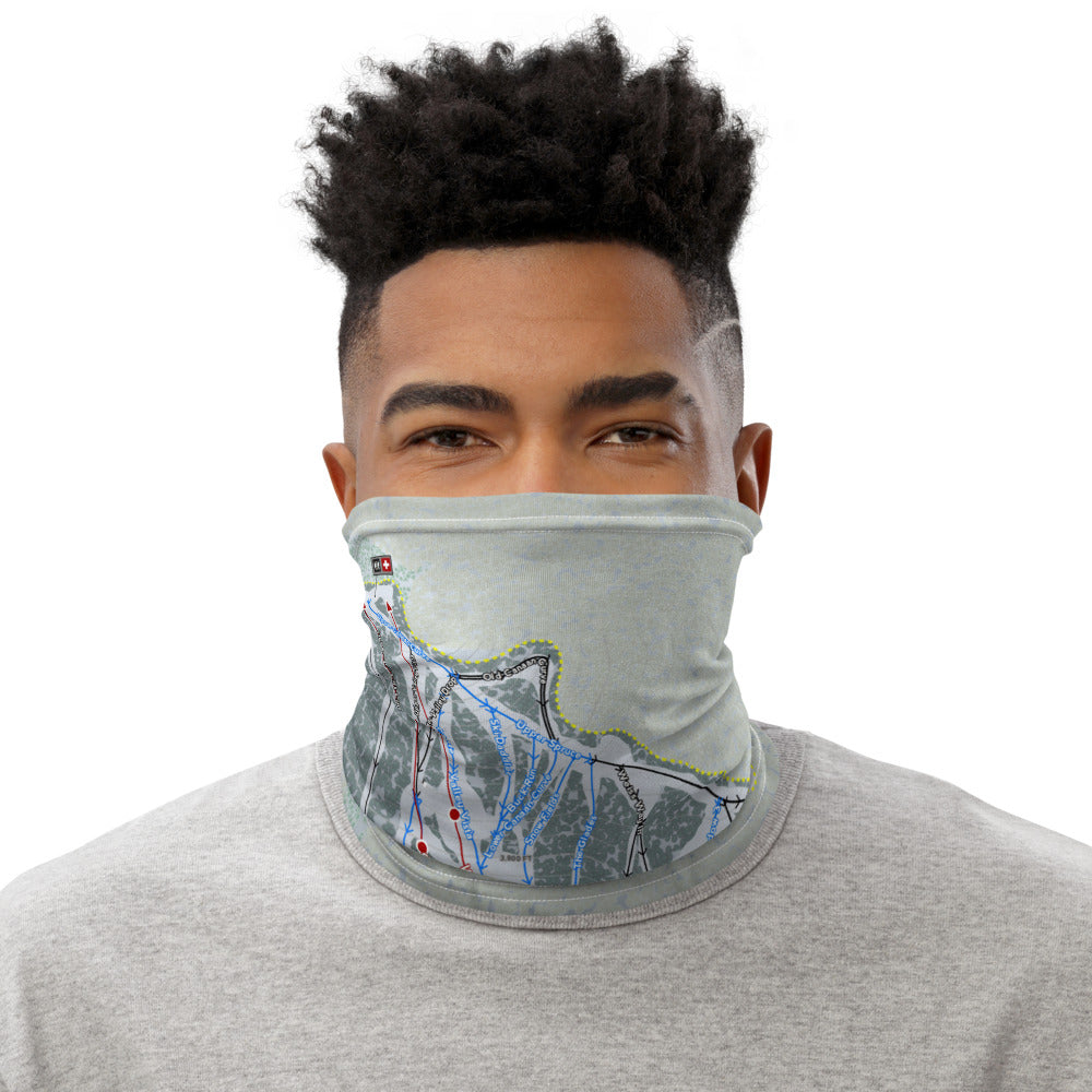 Canaan Valley, West Virginia Ski Trail Map Printed Neck Gaiter