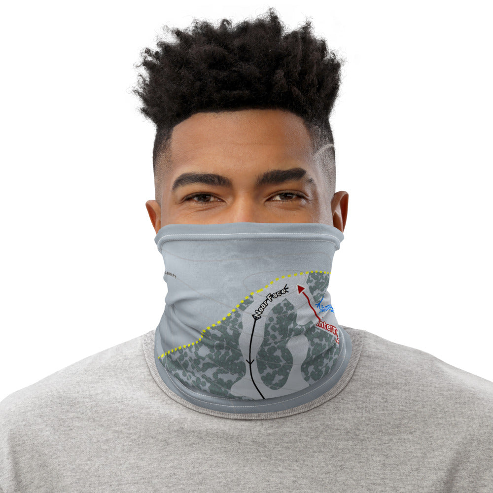 Hurricane Ridge, Washington Ski Trail Map Printed Neck Gaiter