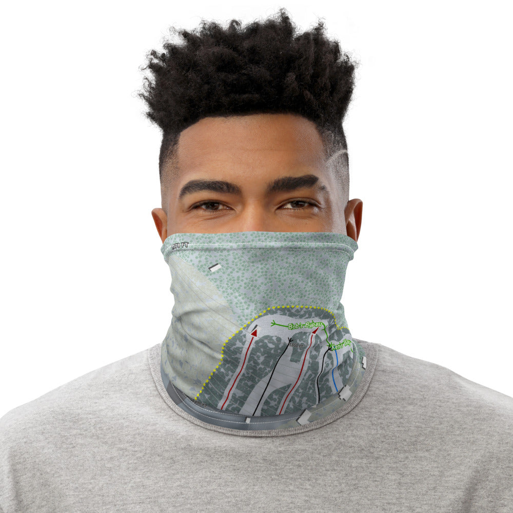 Otis Ridge, Massachusetts Ski Trail Map Printed Neck Gaiter