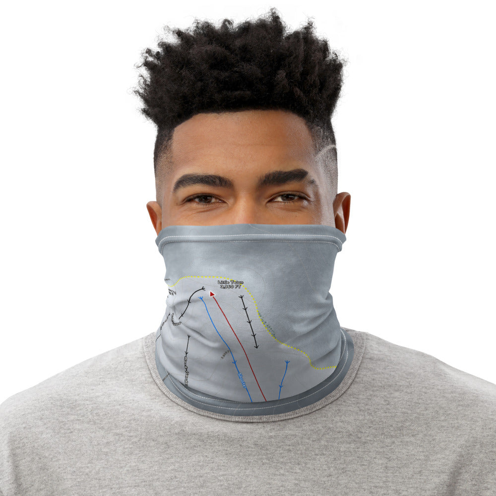Arctic Valley, Alaska Ski Trail Map Printed Neck Gaiter
