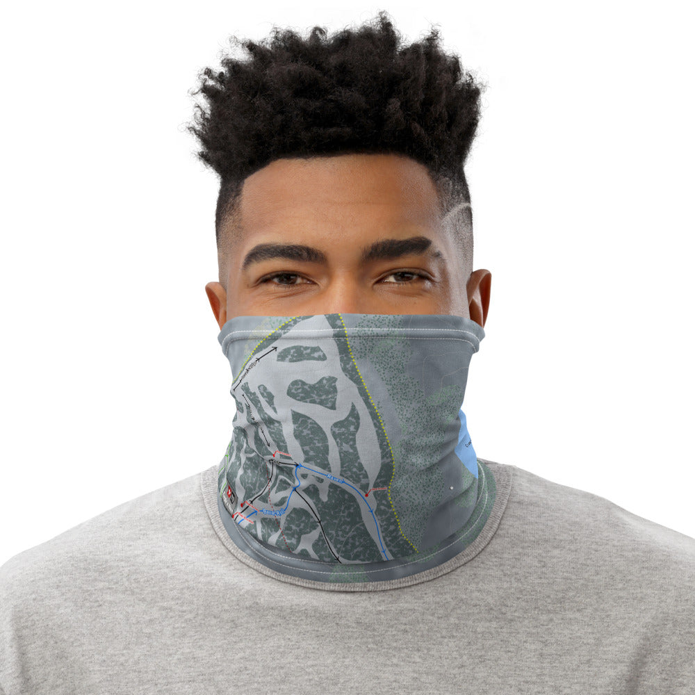 Eaglecrest, Alaska Ski Trail Map Printed Neck Gaiter