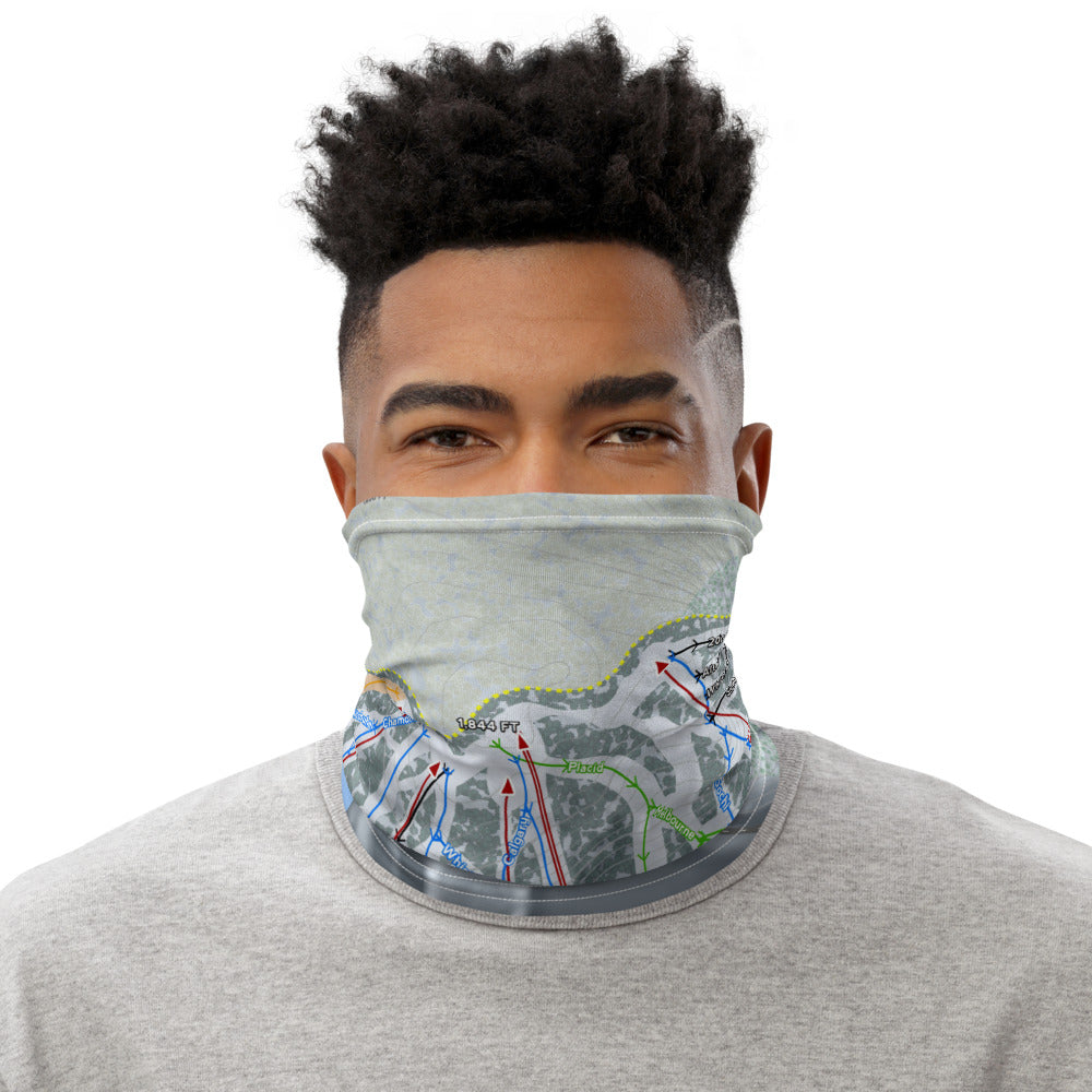 Giants Ridge, Minnesota Ski Trail Map Printed Neck Gaiter - Powderaddicts