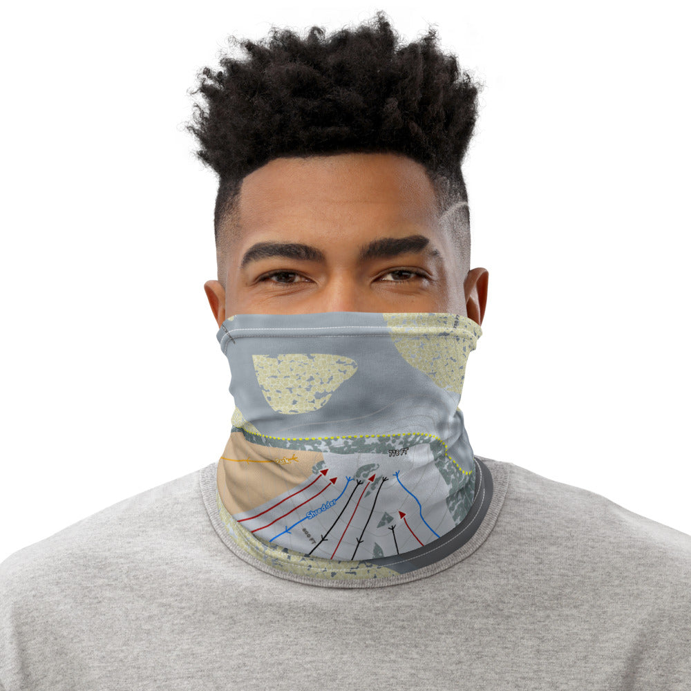 Brandywine, Ohio Ski Trail Map Printed Neck Gaiter
