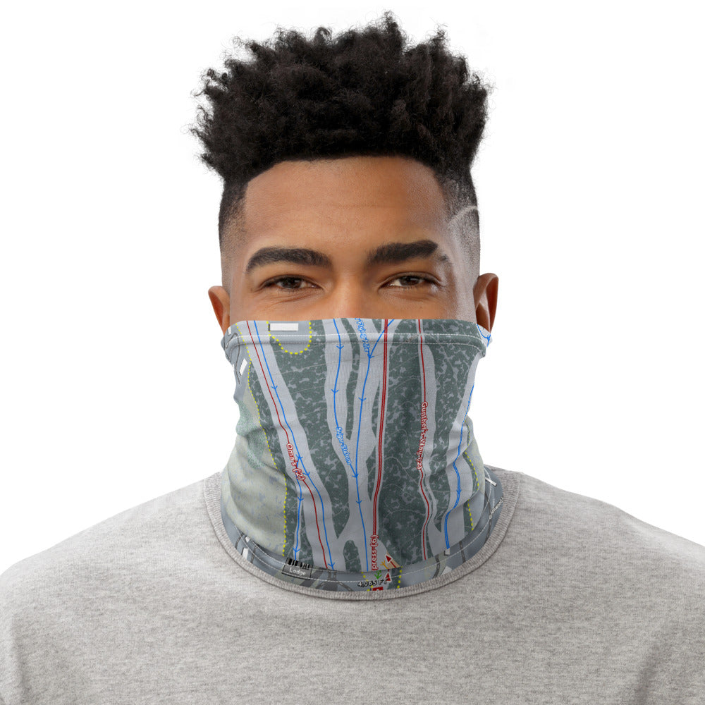 Sugar Mountain, North Carolina Ski Trail Map Printed Neck Gaiter