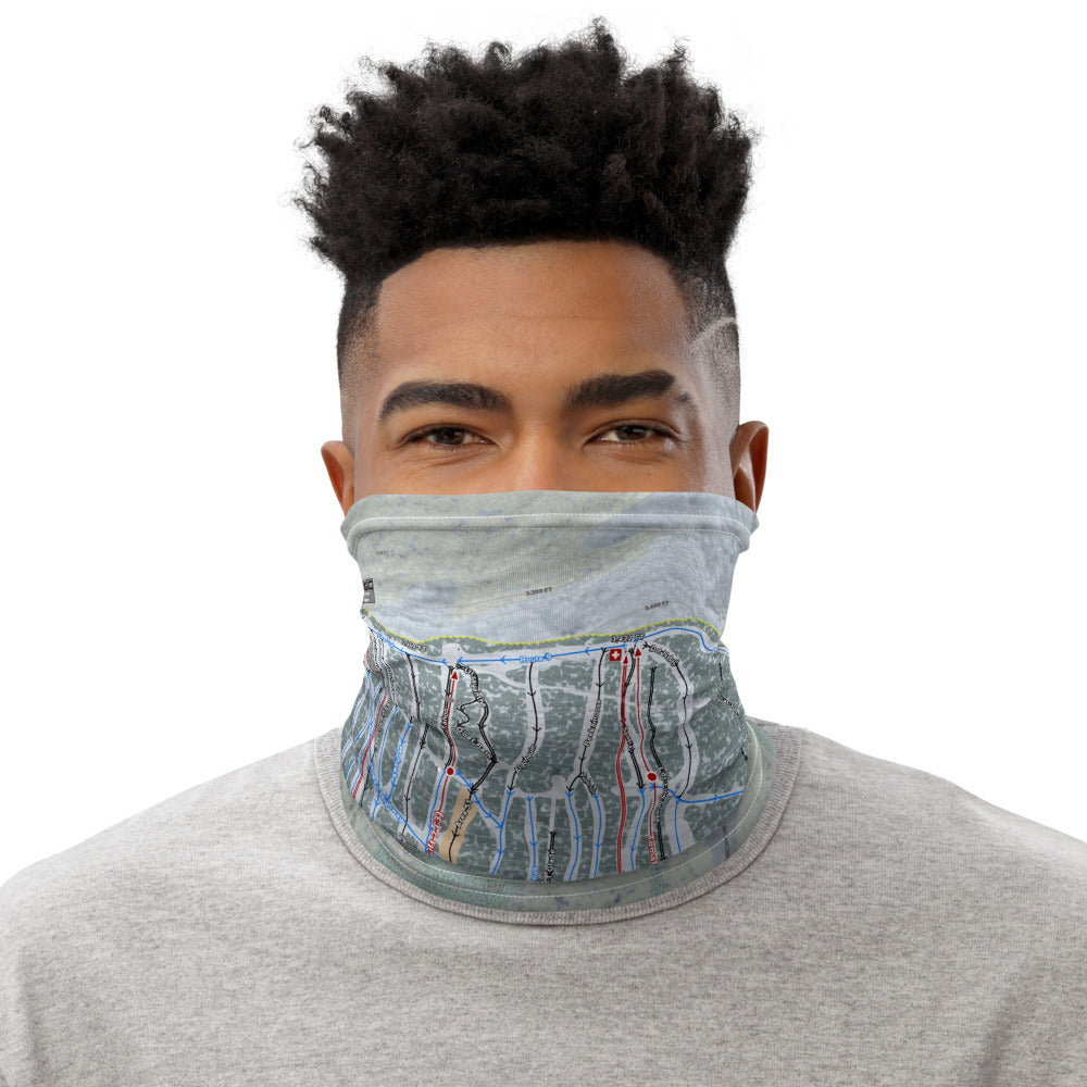 Belleayre, New York Ski Trail Map Printed Neck Gaiter