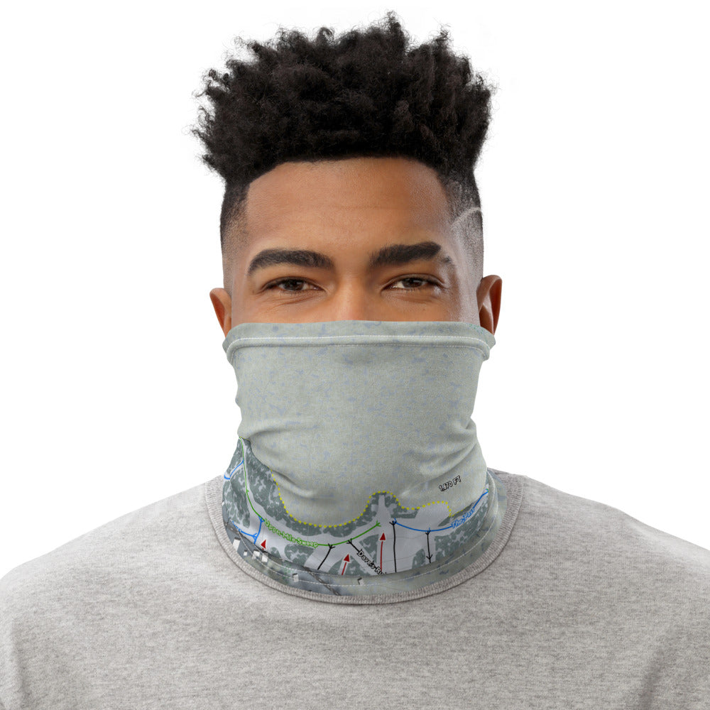 Swain, New York Ski Trail Map Printed Neck Gaiter