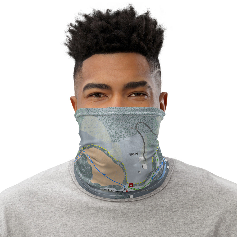 Suicide Six, Vermont Ski Trail Map Printed Neck Gaiter