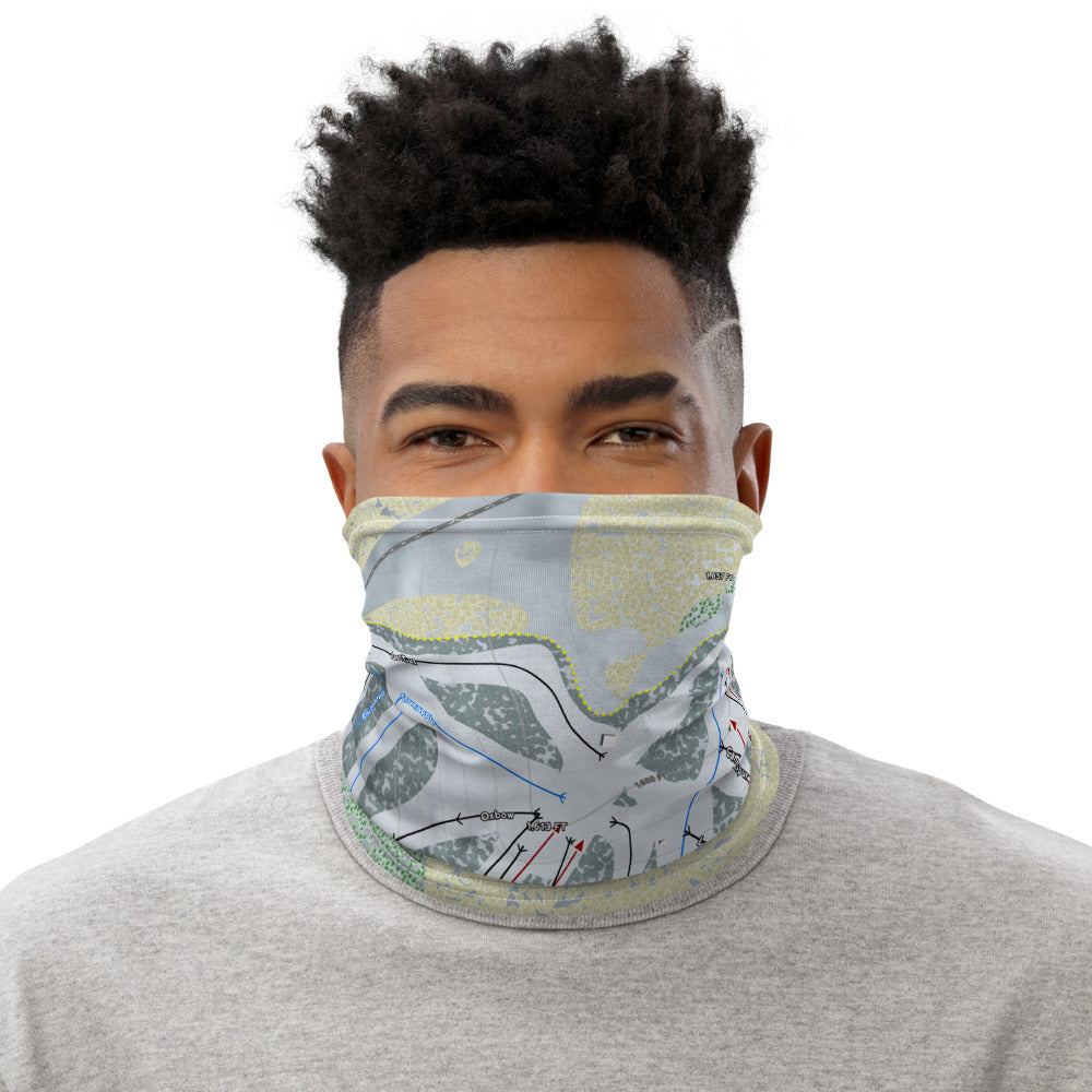 Big Snow BlackJack, Michigan Ski Trail Map Printed Neck Gaiter
