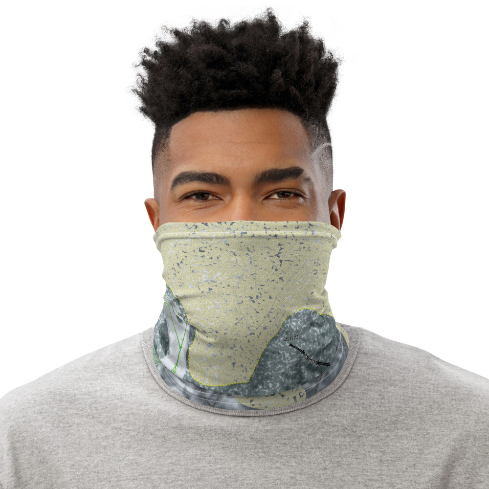 Nub's Nob, Michigan Ski Trail Map Printed Neck Gaiter