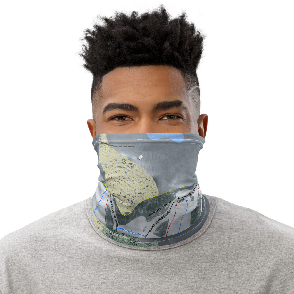 Otsego, Michigan Ski Trail Map Printed Neck Gaiter