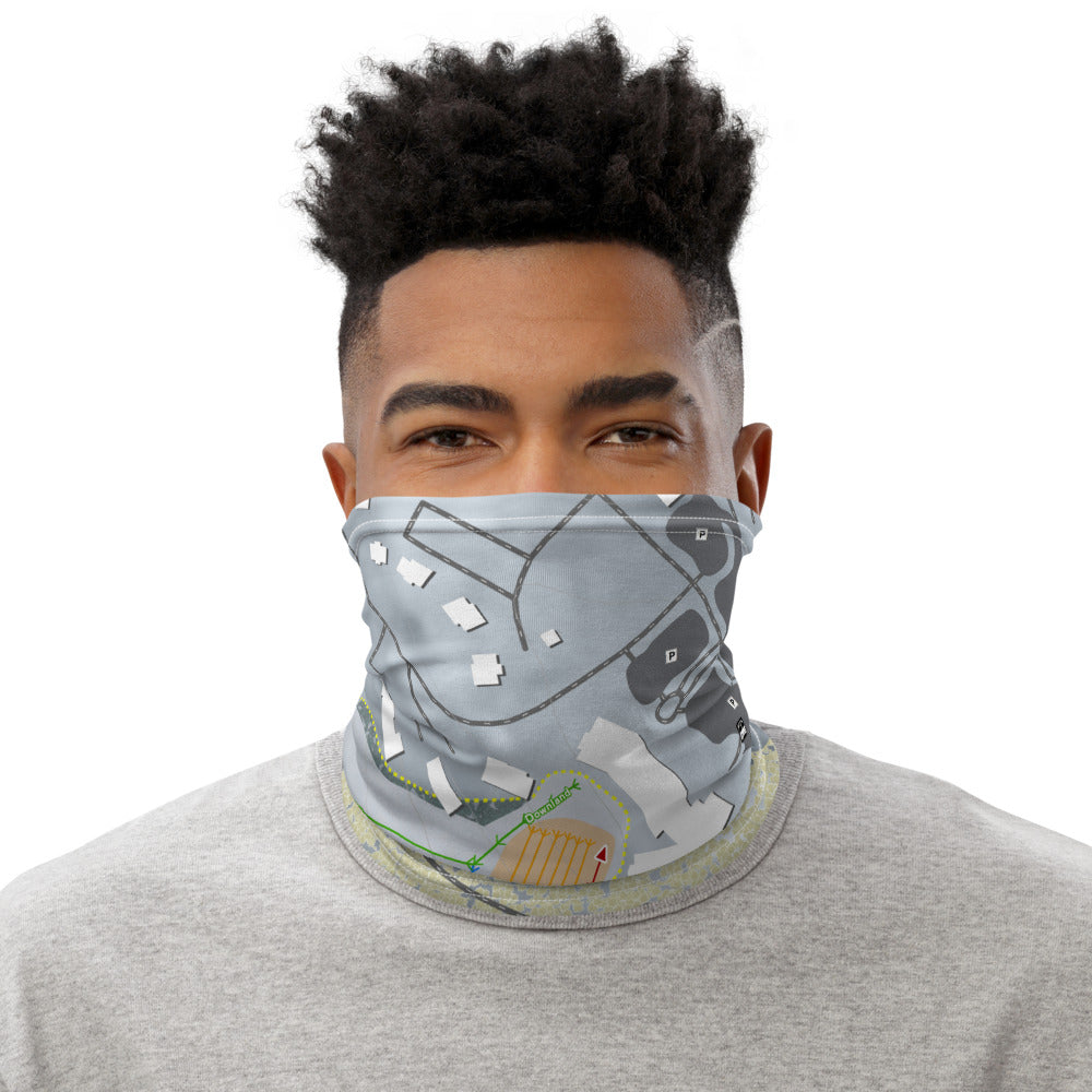 Shanty Creek Summit Mtn, Michigan Ski Trail Map Printed Neck Gaiter