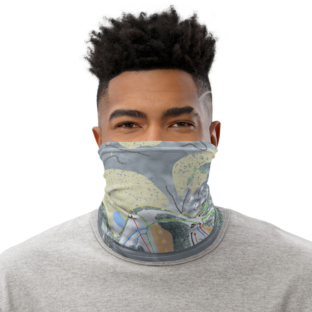 Boyne Mountain, Michigan Ski Trail Map Printed Neck Gaiter