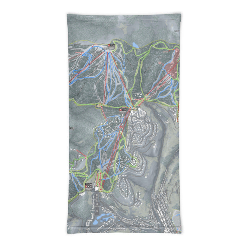 Deer Valley, Utah Ski Trail Map Printed Neck Gaiter - Powderaddicts