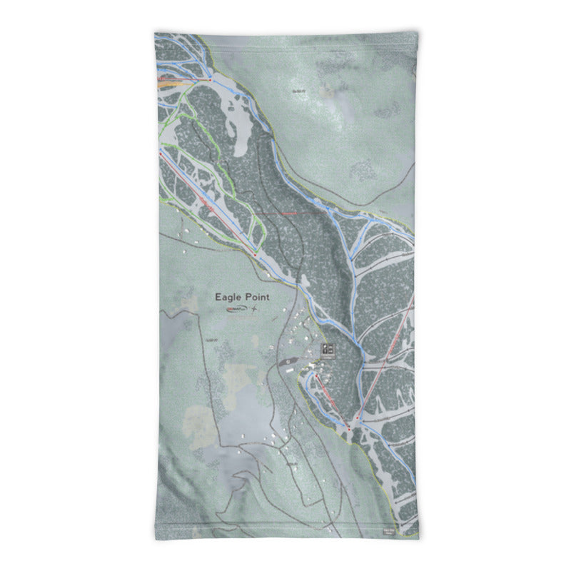 Eagle Point, Utah Ski Trail Map Printed Neck Gaiter - Powderaddicts
