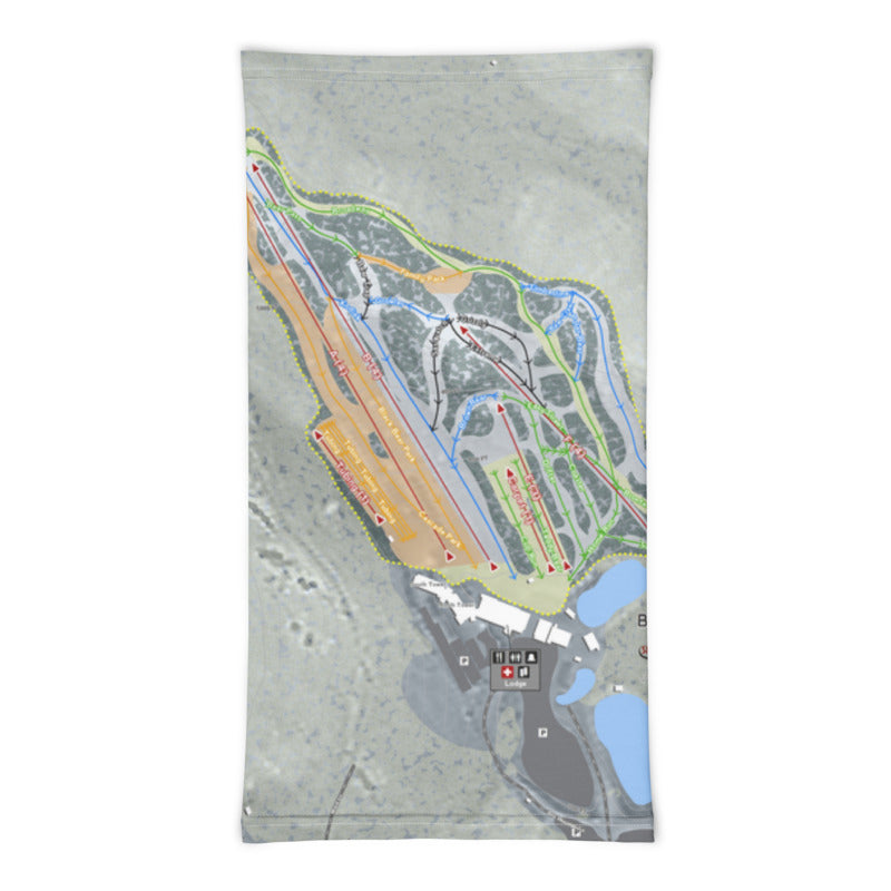 Bear Creek, Pennsylvania Ski Trail Map Printed Neck Gaiter - Powderaddicts