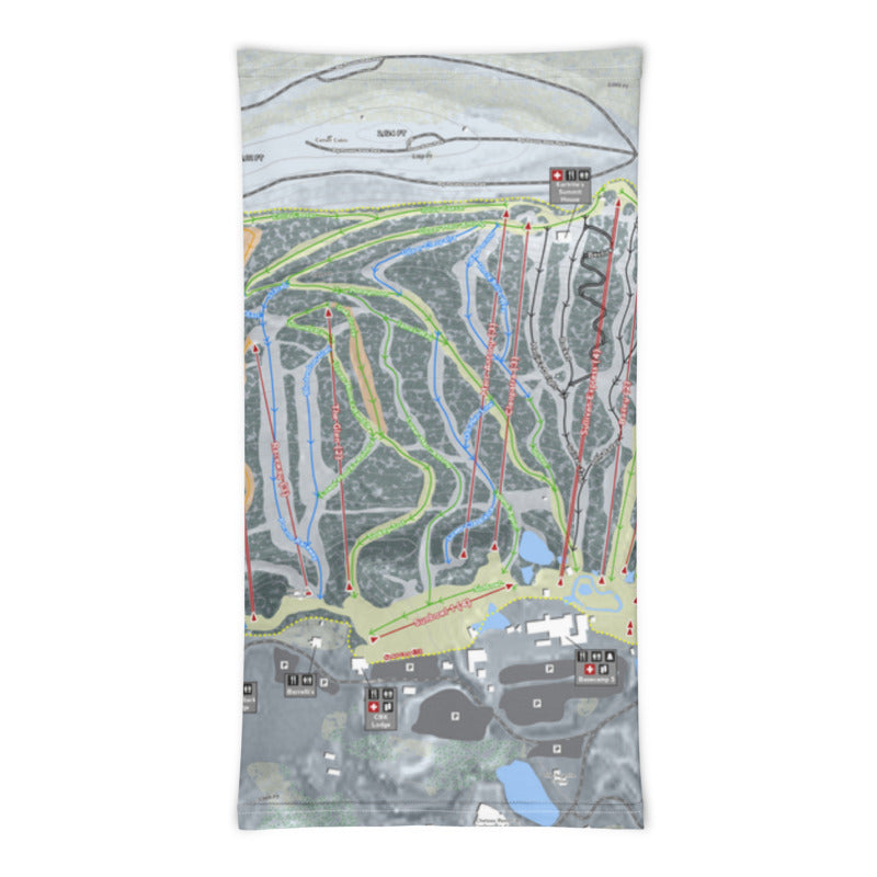 Camelback Mountain, Pennsylvania Ski Trail Map Printed Neck Gaiter - Powderaddicts