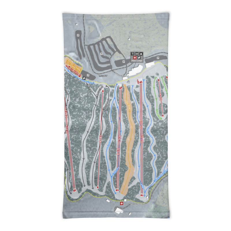 Jack Frost, Pennsylvania Ski Trail Map Printed Neck Gaiter - Powderaddicts