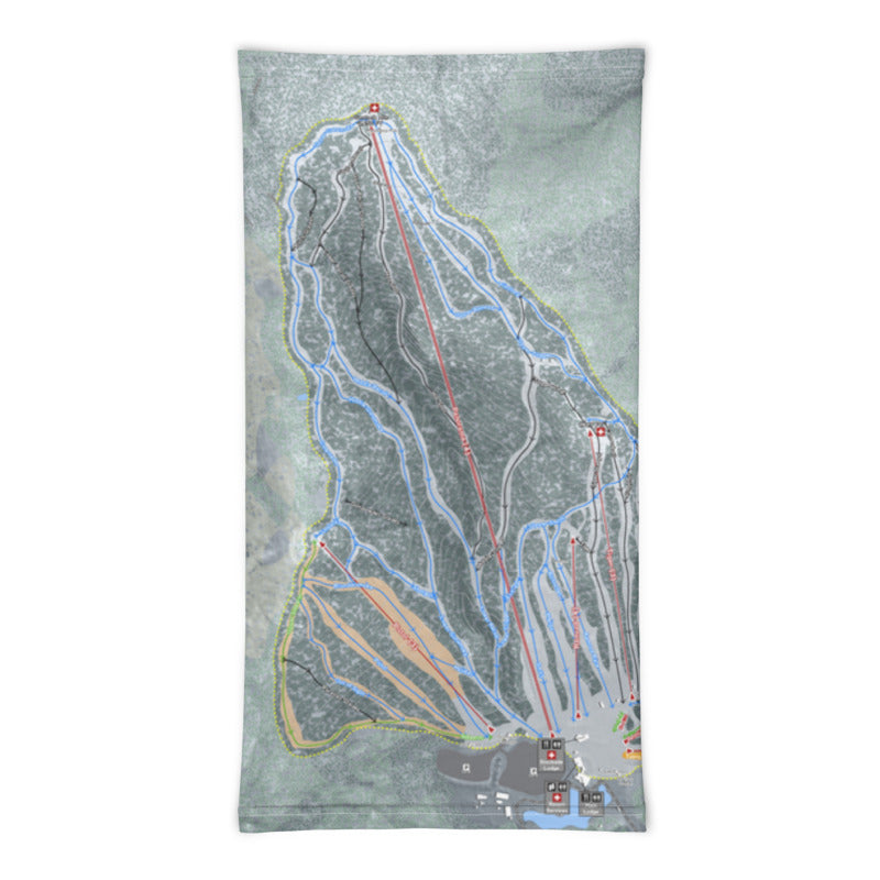 Gunstock Mountain, New Hampshire Ski Trail Map Printed Neck Gaiter - Powderaddicts