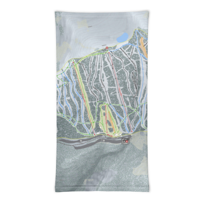 Pajarito, New Mexico Ski Trail Map Printed Neck Gaiter - Powderaddicts