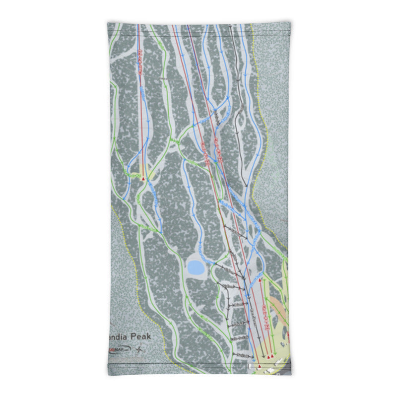 Sandia Peak, New Mexico Ski Trail Map Printed Neck Gaiter - Powderaddicts