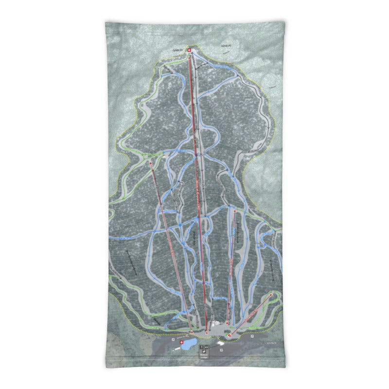 Wild Mountain, Minnesota Ski Trail Map Printed Neck Gaiter - Powderaddicts