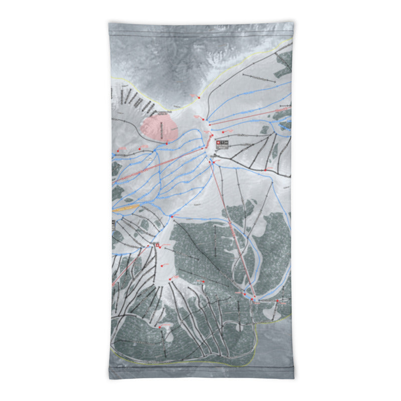 Arapahoe Basin, Colorado Ski Trail Map Printed Neck Gaiter - Powderaddicts