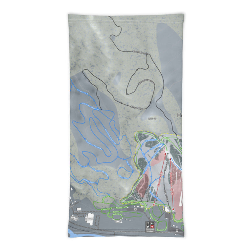 Howelsen Hill, Colorado Ski Trail Map Printed Neck Gaiter - Powderaddicts