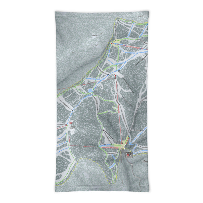 Montana Snowbowl, Montana Ski Trail Map Printed Neck Gaiter - Powderaddicts