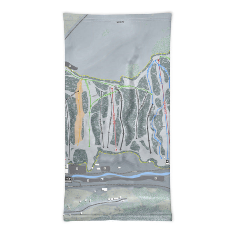 Kissing Bridge, New York Ski Trail Map Printed Neck Gaiter - Powderaddicts