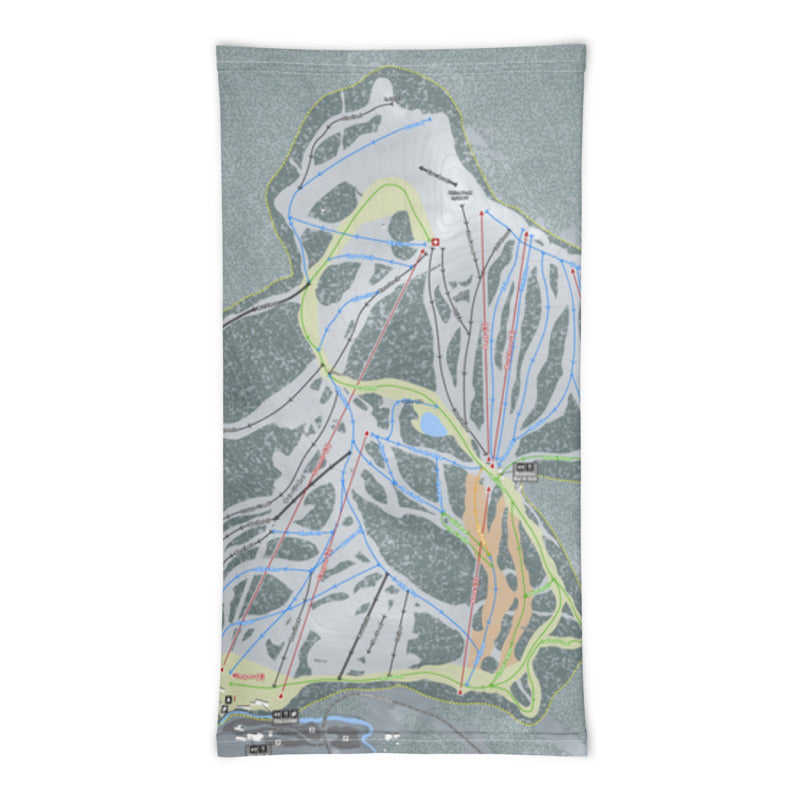 China Peak, California Ski Trail Map Printed Neck Gaiter - Powderaddicts