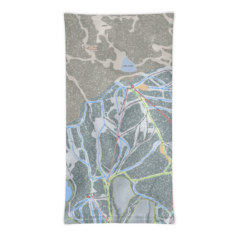 Homewood Resort, California Ski Trail Map Printed Neck Gaiter - Powderaddicts