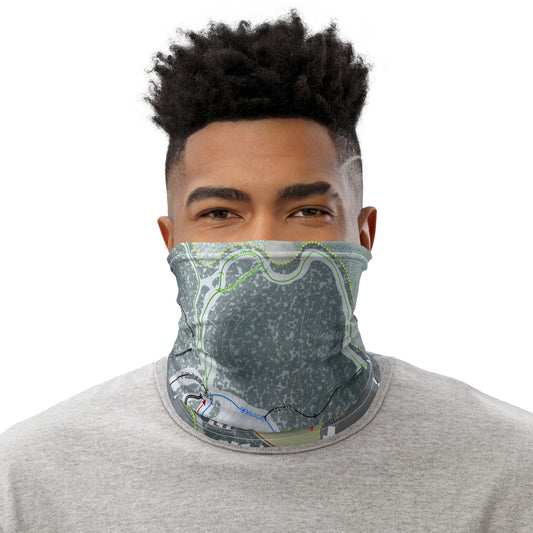 VAL SAINT-COME, QUEBEC SKI TRAIL MAP Neck Gaiter