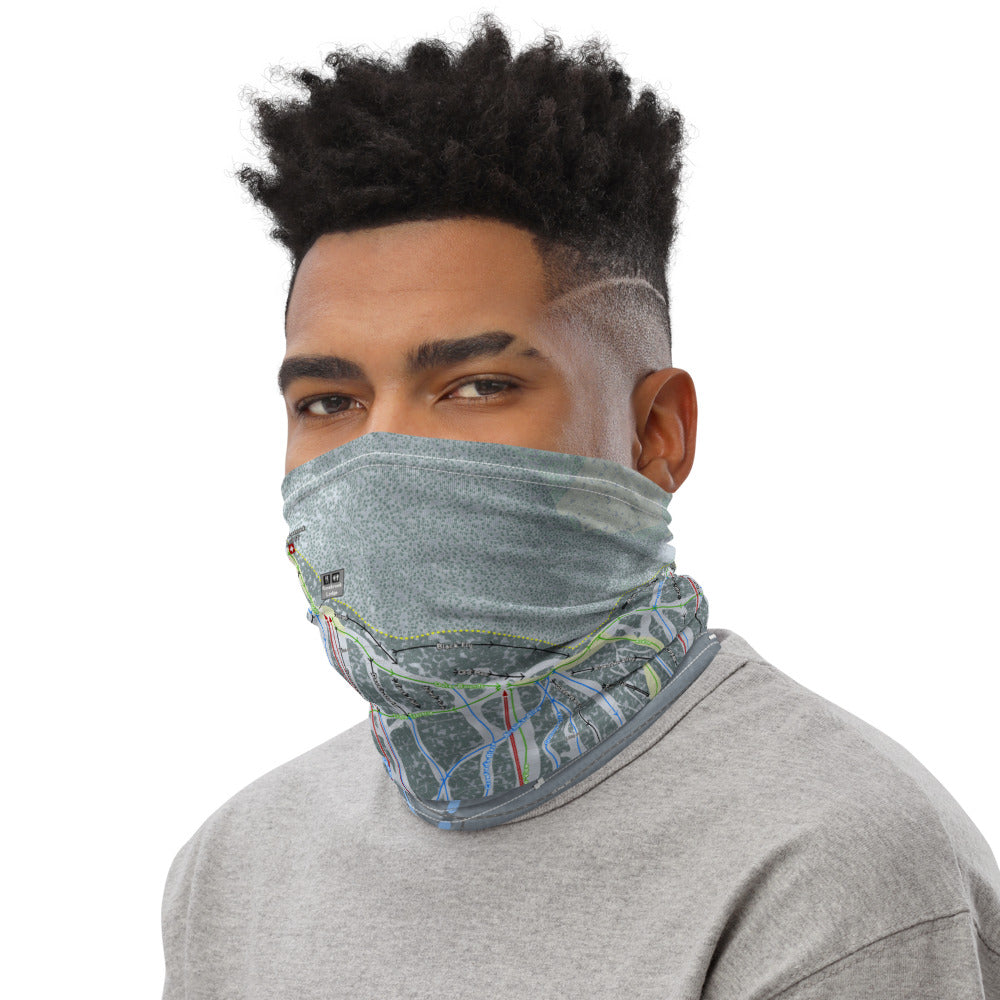 Bretton Woods, New Hampshire Ski Trail Map Printed Neck Gaiter - Powderaddicts