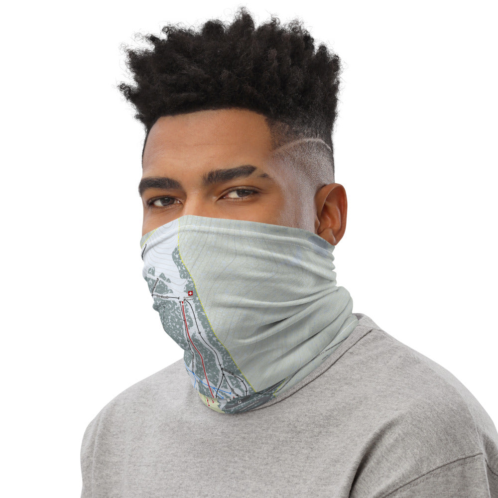 SnowBowl, Arizona Ski Trail Map Printed Neck Gaiter - Powderaddicts