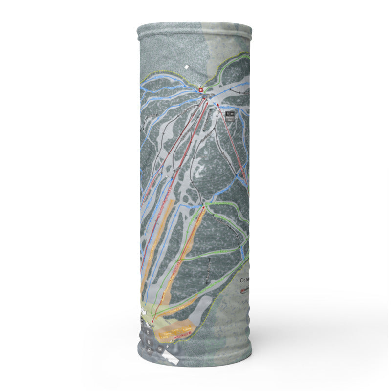 Cranmore Mountain, New Hampshire Ski Trail Map Printed Neck Gaiter - Powderaddicts