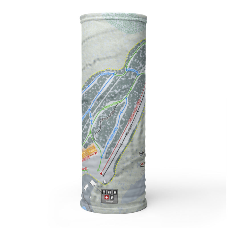 Mt Pleasant, Pennsylvania Ski Trail Map Printed Neck Gaiter - Powderaddicts