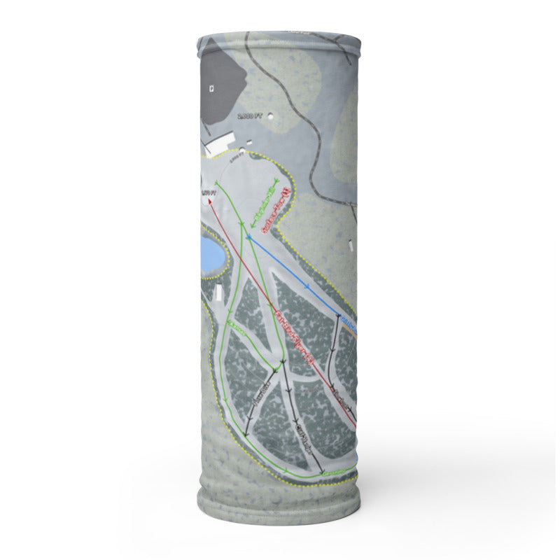 Mystic Mountain Nemacolin, Pennsylvania Ski Trail Map Printed Neck Gaiter - Powderaddicts