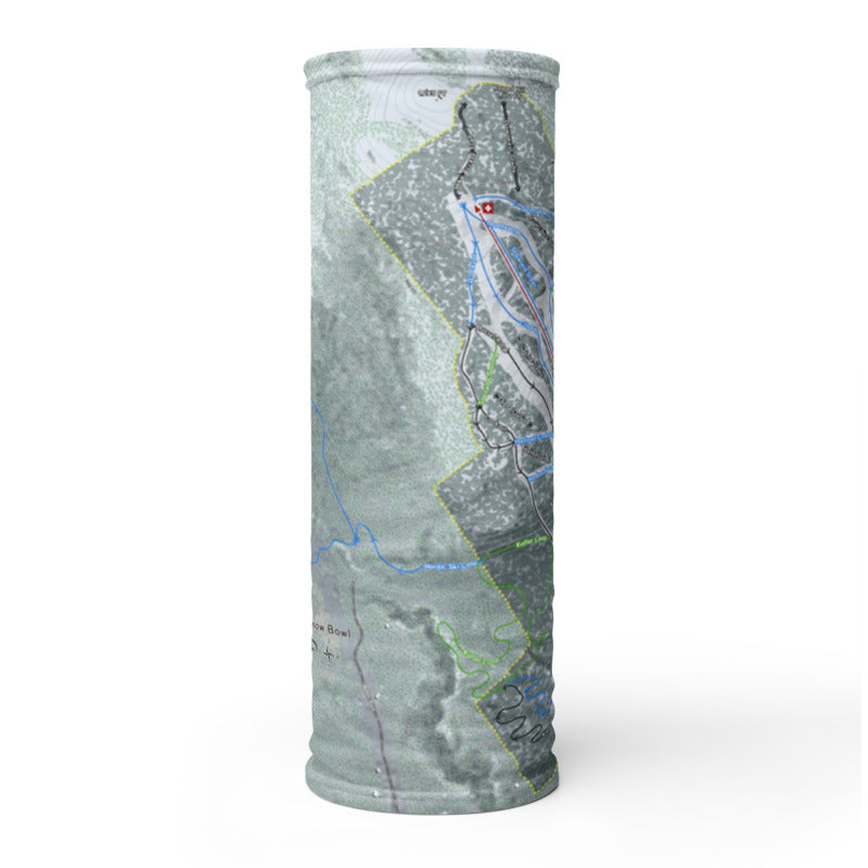 Camden Snow Bowl, Maine Ski Trail Map Printed Neck Gaiter - Powderaddicts