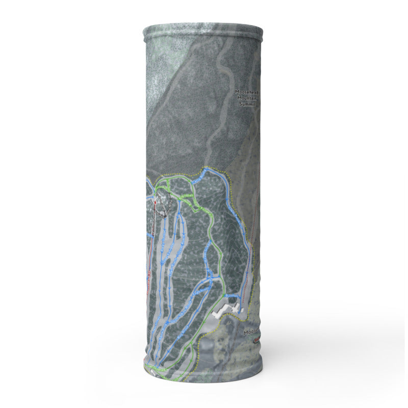 Moosehead Mountain, Maine Ski Trail Map Printed Neck Gaiter - Powderaddicts