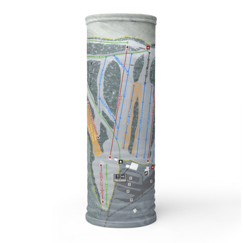 Tussey Mountain, Pennsylvania Ski Trail Map Printed Neck Gaiter - Powderaddicts