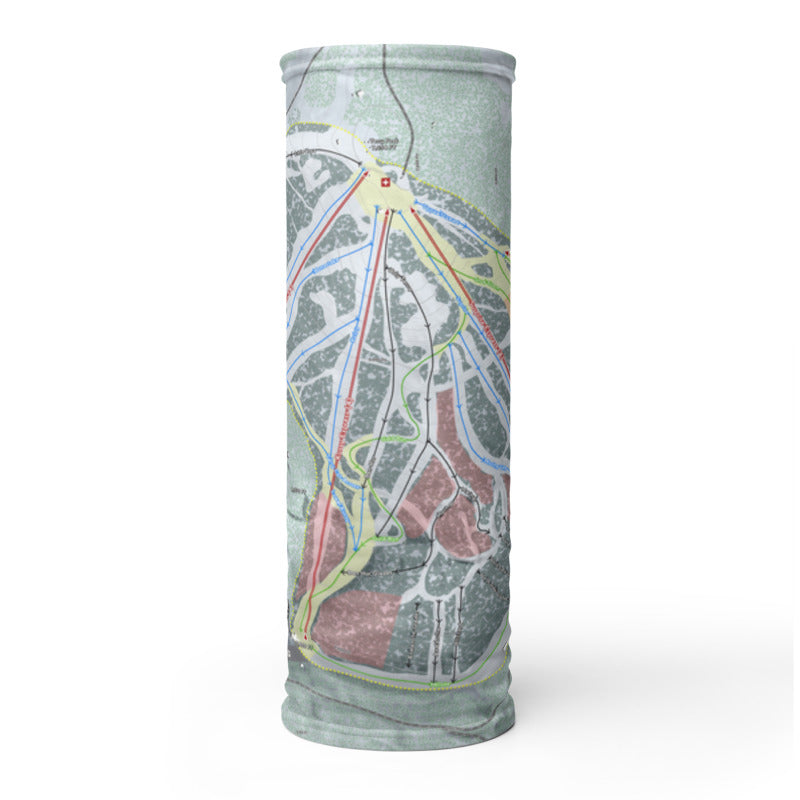 Terry Peak, South Dakota Ski Trail Map Printed Neck Gaiter - Powderaddicts